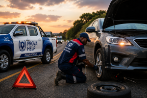 Roadside rescue tow truck